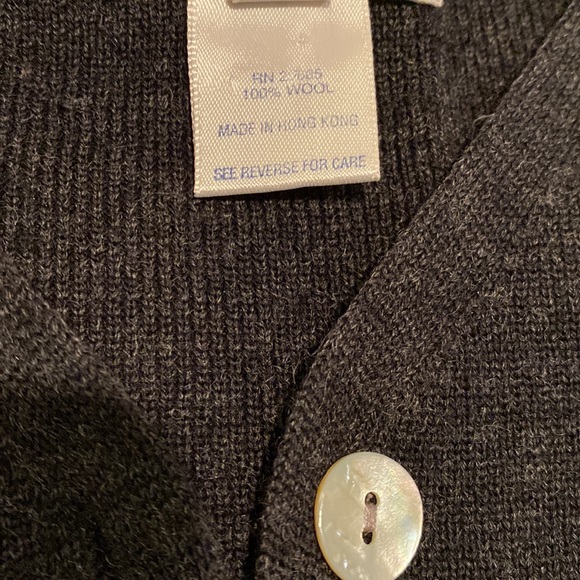 Great Vintage Pendleton dark grey wool cardigan, LP - Picture 2 of 9